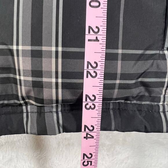 Charter Club Reversible Plaid and Solid Black Down Puffer Full Zip Vest - Picture 5 of 10